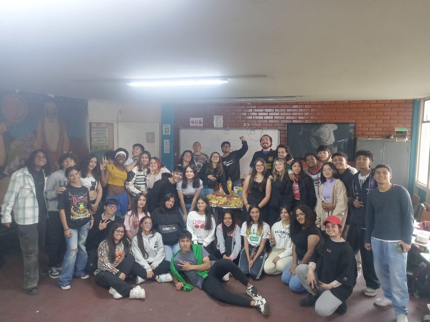 Estudiantes en el salón